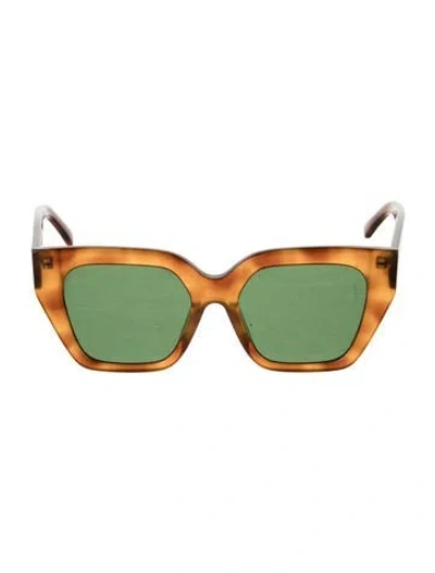 Pre-owned Clare V Square Tinted Sunglasses In Brown