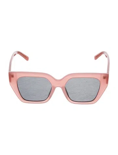 Pre-owned Clare V Square Tinted Sunglasses In Pink