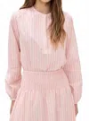 Clare V St. Martin Top In Peony In Pink