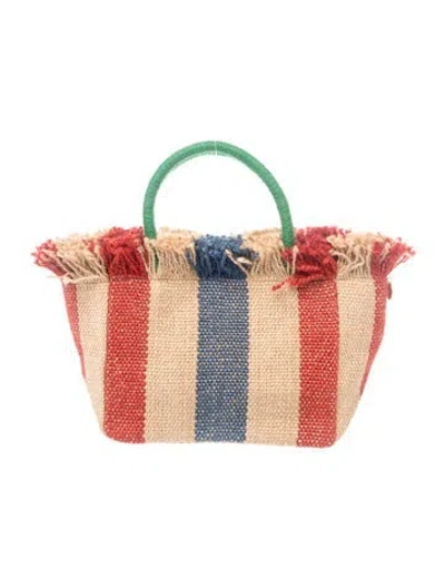 Pre-owned Clare V Straw Tote In Neutrals
