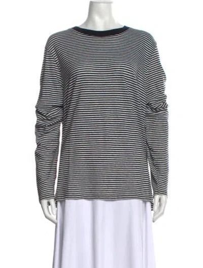 Pre-owned Clare V Striped Crew Neck T-shirt W/ Tags In Multicolor