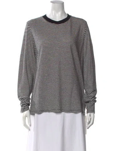Pre-owned Clare V Striped Crew Neck T-shirt W/ Tags In Multicolor
