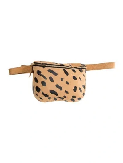 Pre-owned Clare V Suede Belt Bag In Neutral