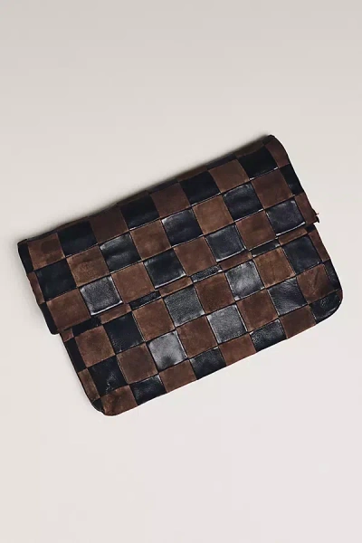 Clare V Suede Carryall Clutch In Brown