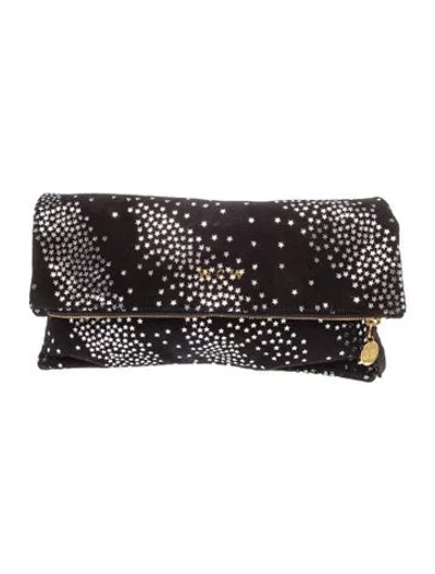 Pre-owned Clare V Suede Clutch In Black