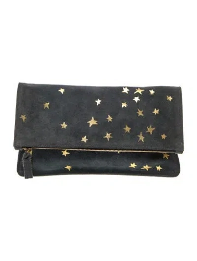 Pre-owned Clare V Suede Clutch In Gray