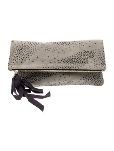 Pre-owned Clare V Suede Clutch In Gray