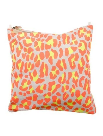 Pre-owned Clare V Suede Clutch In Orange