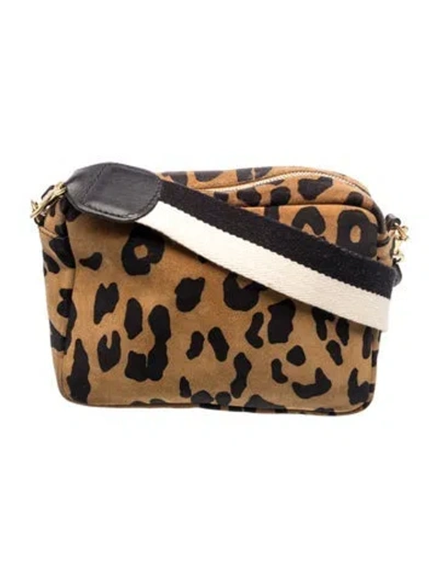 Pre-owned Clare V Suede Crossbody Bag In Brown