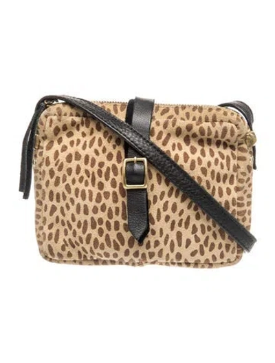 Pre-owned Clare V Suede Messenger Bag In Neutral