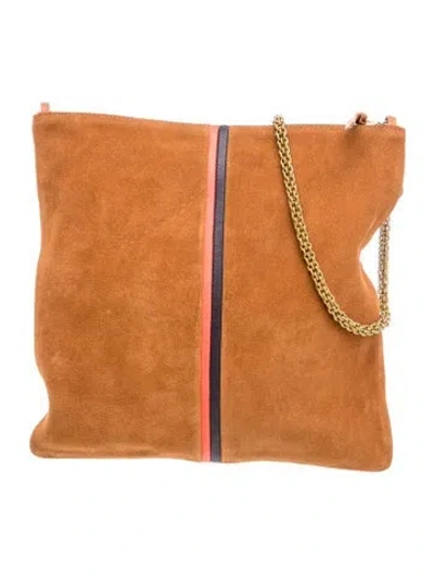 Pre-owned Clare V Suede Shoulder Bag In Brown