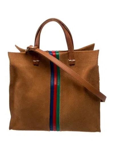 Pre-owned Clare V Suede Shoulder Bag In Brown