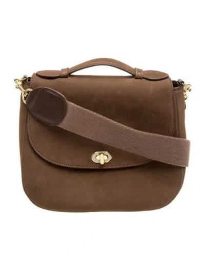 Pre-owned Clare V Suede Shoulder Bag In Brown