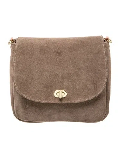 Pre-owned Clare V Suede Shoulder Bag In Brown
