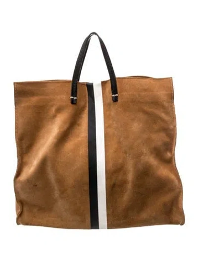 Pre-owned Clare V Suede Tote In Brown