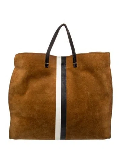 Pre-owned Clare V Suede Tote In Brown