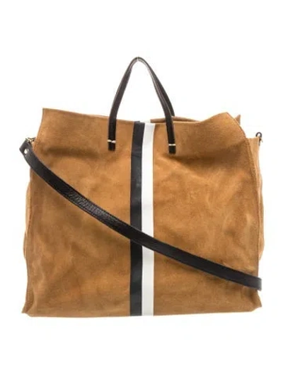 Pre-owned Clare V Suede Tote In Brown