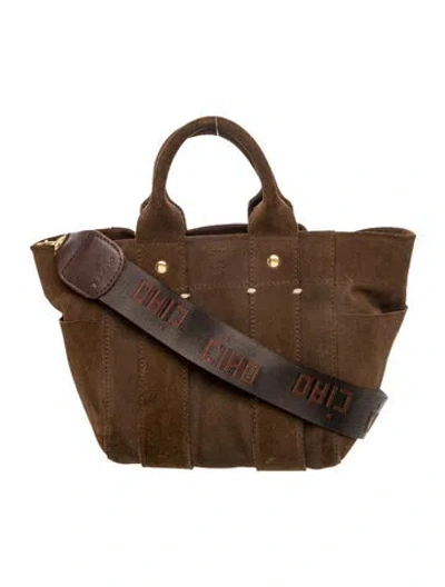 Pre-owned Clare V Suede Tote In Brown