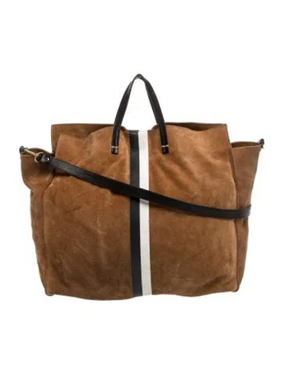 Pre-owned Clare V Suede Tote In Brown
