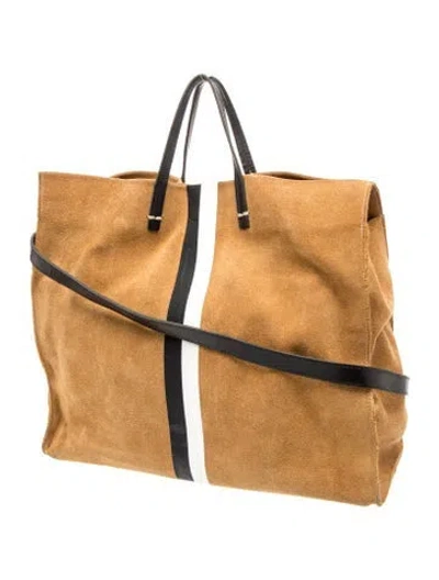 Pre-owned Clare V Suede Tote In Brown