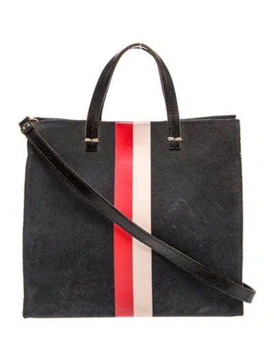 Pre-owned Clare V Suede Tote In Gray