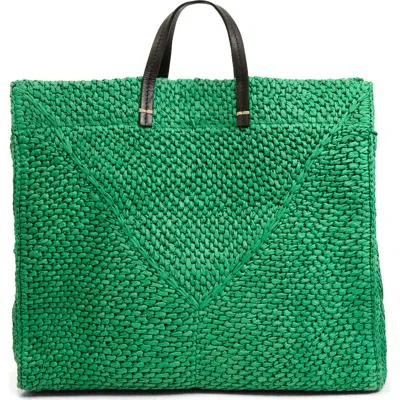 Clare V . Summer Simple Raffia Tote Bag