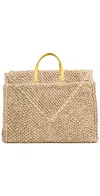 Clare V Summer Simple Tote Dune Raffia