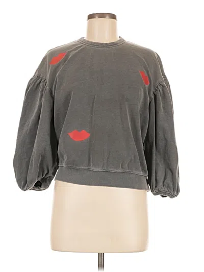 Pre-owned Clare V Sweatshirt In Gray