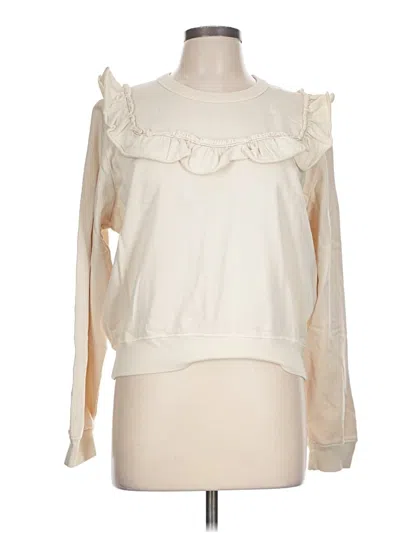 Pre-owned Clare V Sweatshirt In Ivory