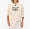 Clare V Sweatshirt Raison D'etre In Cream In White