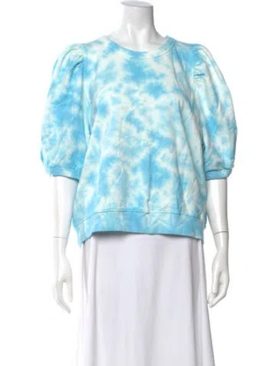 Pre-owned Clare V Tie-dye Print Crew Neck Sweater W/ Tags In Multi