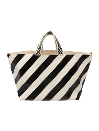 Pre-owned Clare V Top Handle Bag In Neutral