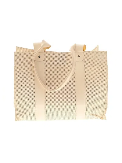 Pre-owned Clare V Tote Bag In Ivory