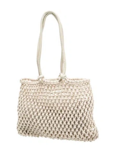 Pre-owned Clare V Tote In White
