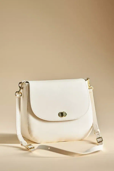 Clare V Turnlock Louis Bag In White