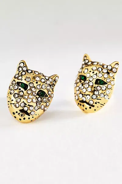 Clare V Whiskers Stud Earrings In Gold