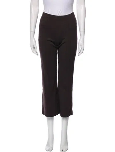 Pre-owned Clare V Wide Leg Pants In Brown