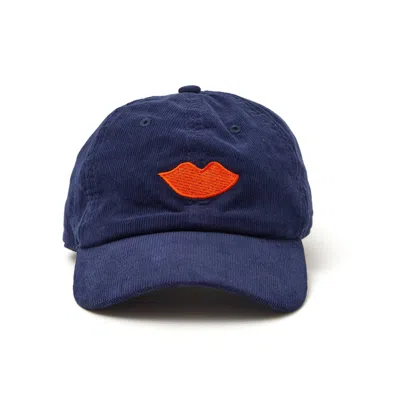 Clare V Women's Corduroy Baseball Hat In Navy In Purple