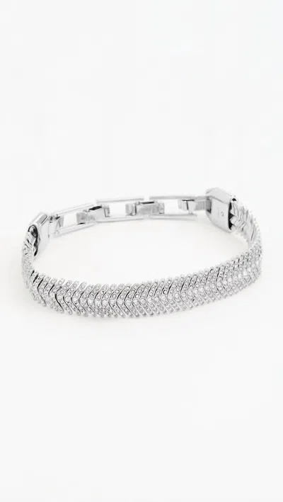 Clare V Women's Herringbone Bracelet In Clear In Multi