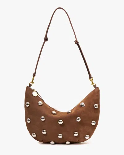 Clare V Women's Lune With Studs Bag In Choco Bar In Multi