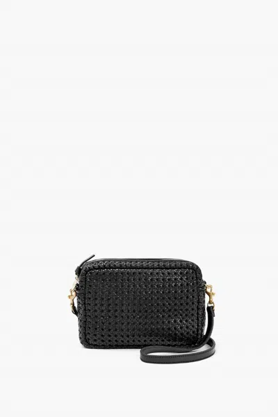 Clare V Women's Midi Sac Crossbody Bag In Black Rattan In Multi
