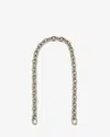 Clare V Women's Mini Link Chain Shoulder Strap In Silver In Silver