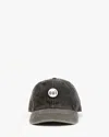 Clare V Women's Oui Patch Baseball Hat In Fade Black In Multi