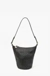 Clare V Petite Jeanne Woven Leather Bucket Bag In Multi