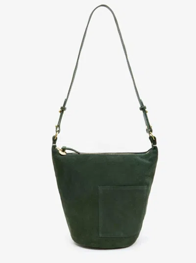 Clare V Women's Petite Jeanne Bucket Bag In Loden Suede In Multi