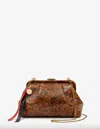 Clare V Women's Sissy Clutch Bag In Tan Graffiti