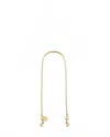 Clare V Women's Snake Chain Shoulder Strap In Vintage Gold In Multi