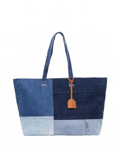 Clare V Women's Volie Patchwork Tote In Denim In Multi