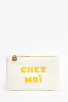 CLARE V WOMEN'S WALLET CLUTCH WITH TABS IN CHEZ MOI/CHEZ TOI