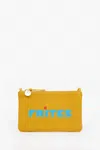 CLARE V WOMEN'S WALLET CLUTCH WITH TABS IN MARIGOLD FRITES